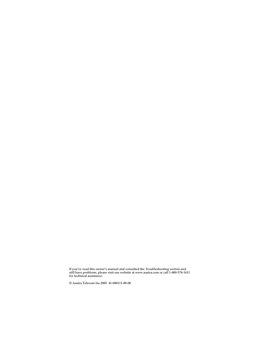 Aastra Telecom 9112i IP PHONE User Manual | Page 47 / 47