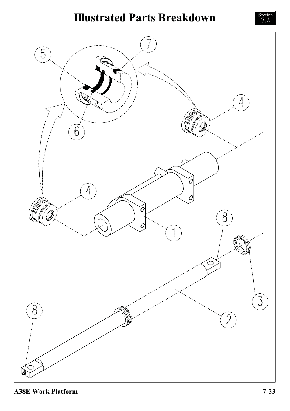 Illustrated parts breakdown | Snorkel A38E-sn004500+ User Manual | Page 111 / 132