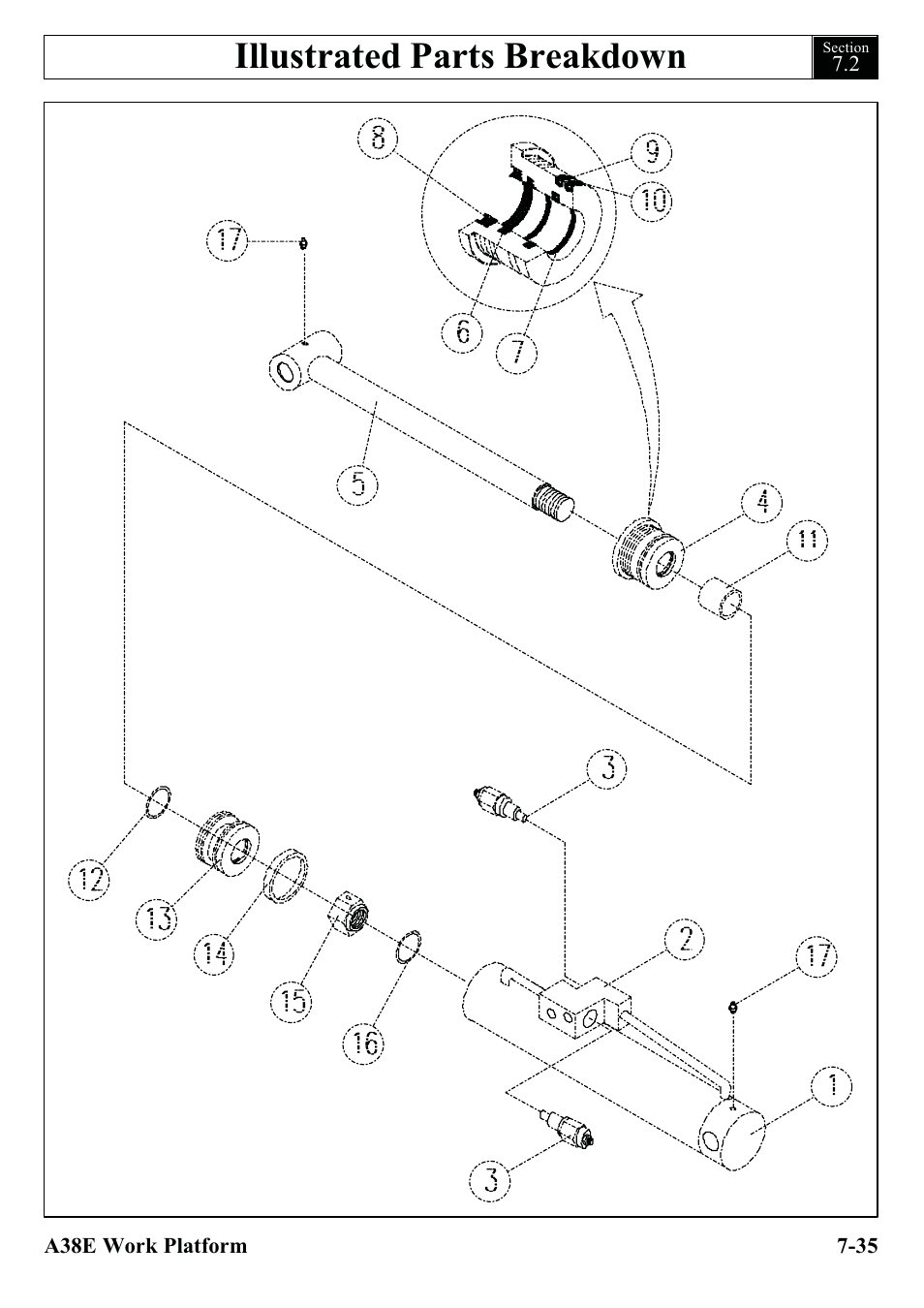 Illustrated parts breakdown | Snorkel A38E-sn004500+ User Manual | Page 113 / 132