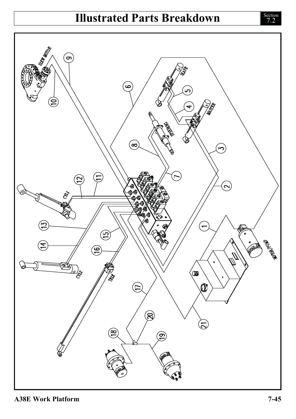 Illustrated parts breakdown | Snorkel A38E-sn004500+ User Manual | Page 123 / 132
