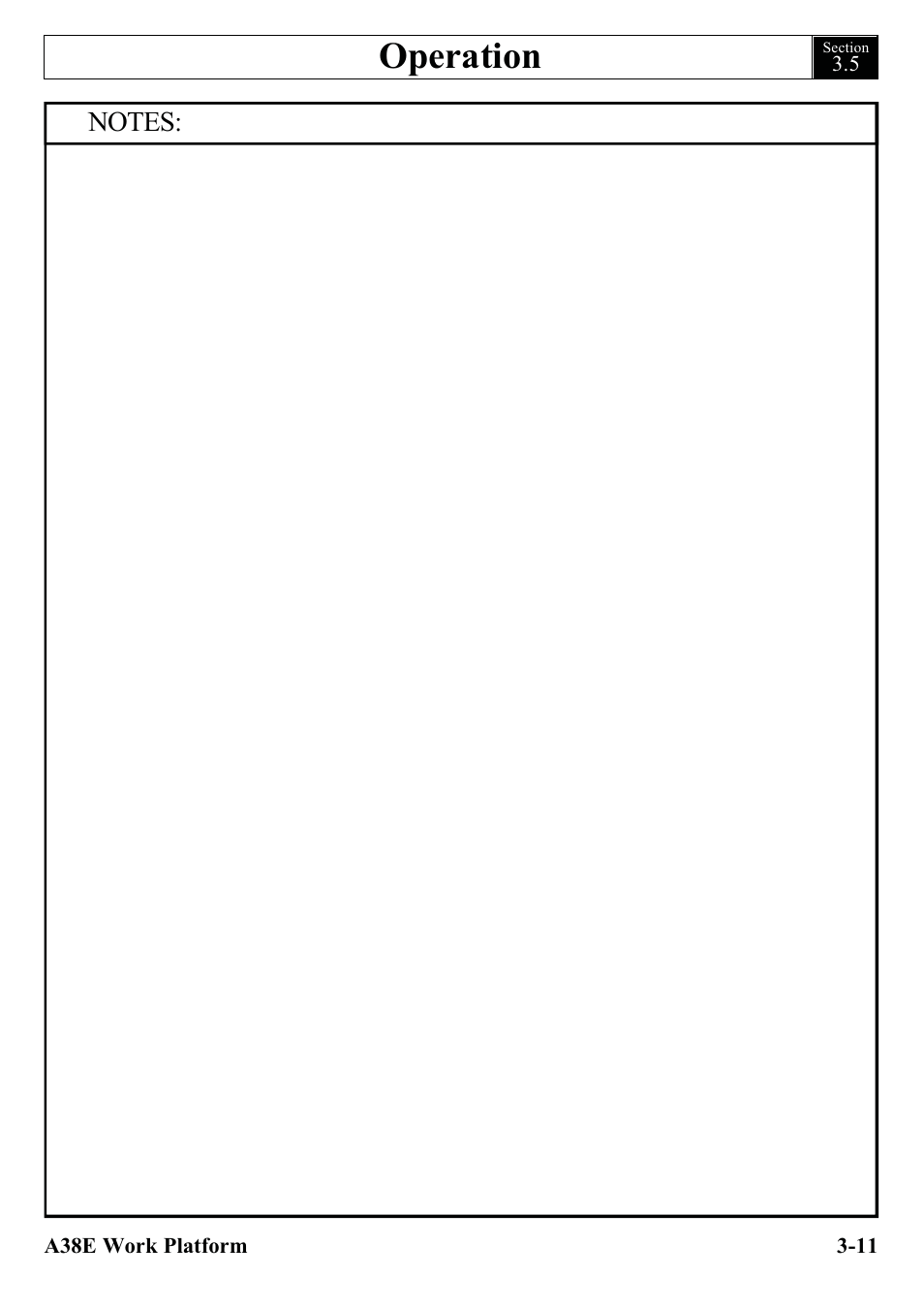 Operation | Snorkel A38E-sn004500+ User Manual | Page 29 / 132