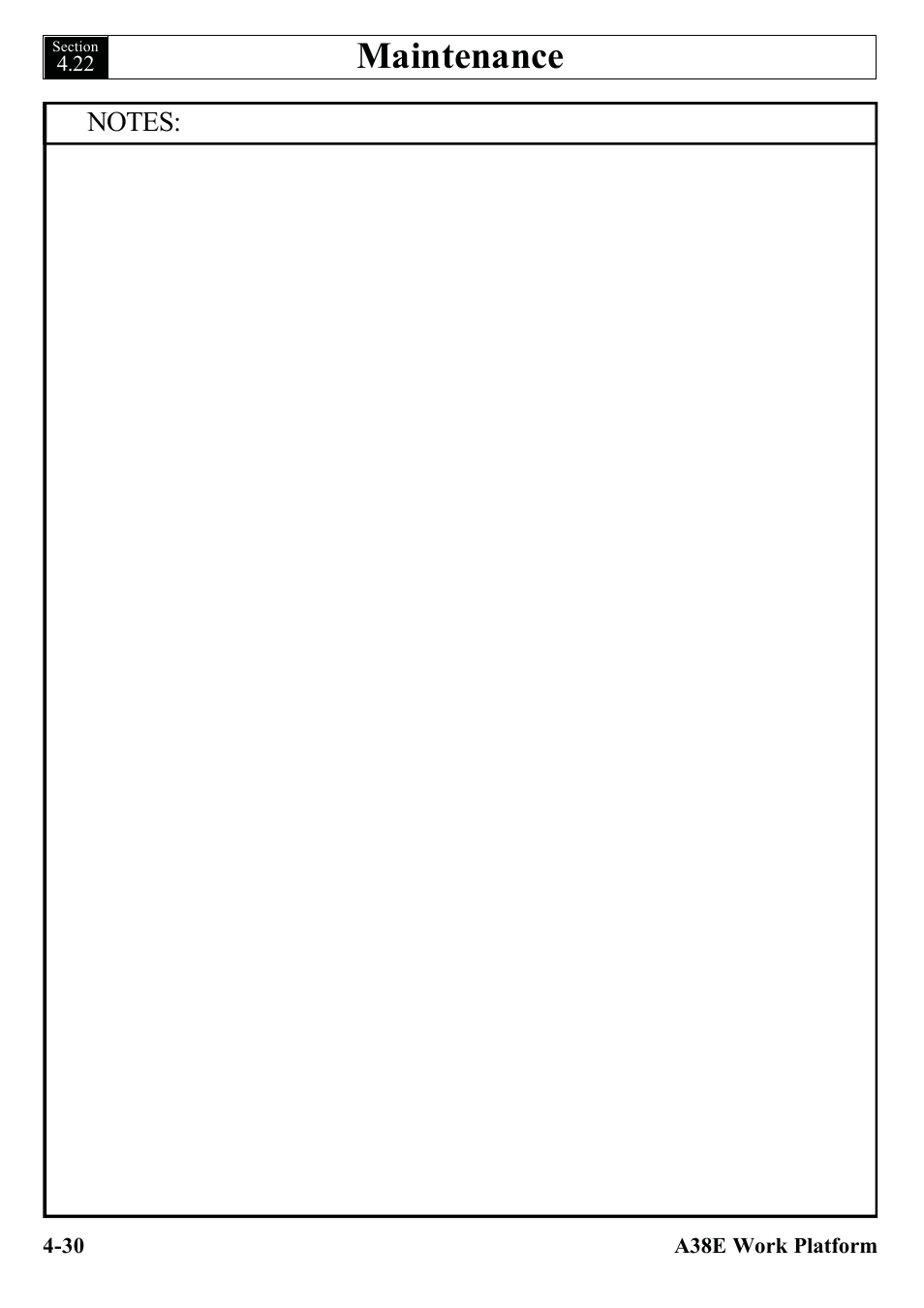 Maintenance | Snorkel A38E-sn004500+ User Manual | Page 60 / 132