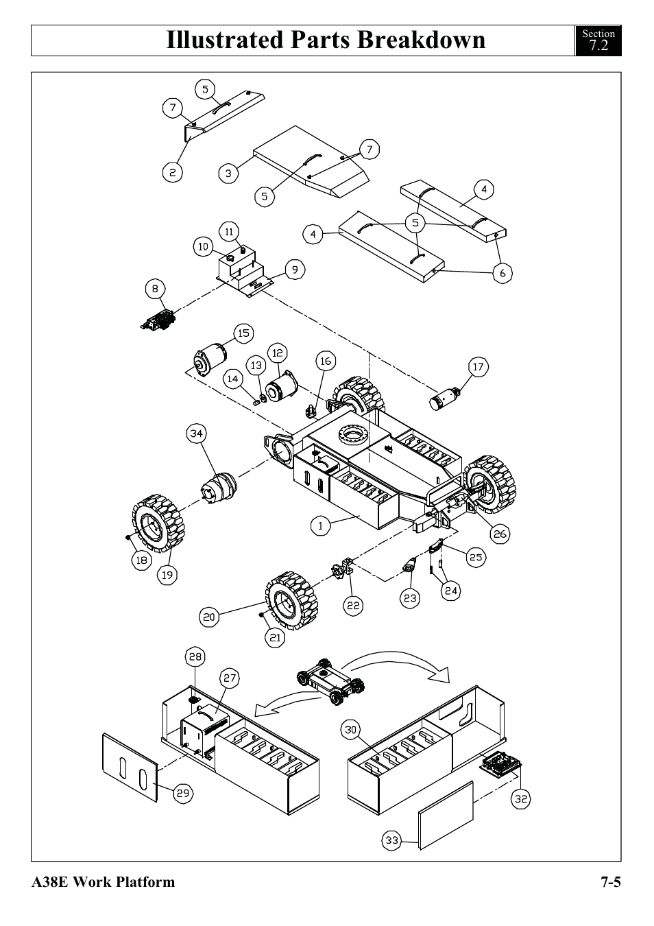 Illustrated parts breakdown | Snorkel A38E-sn004500+ User Manual | Page 83 / 132