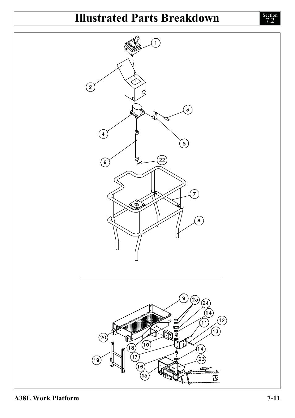 Illustrated parts breakdown | Snorkel A38E-sn004500+ User Manual | Page 89 / 132