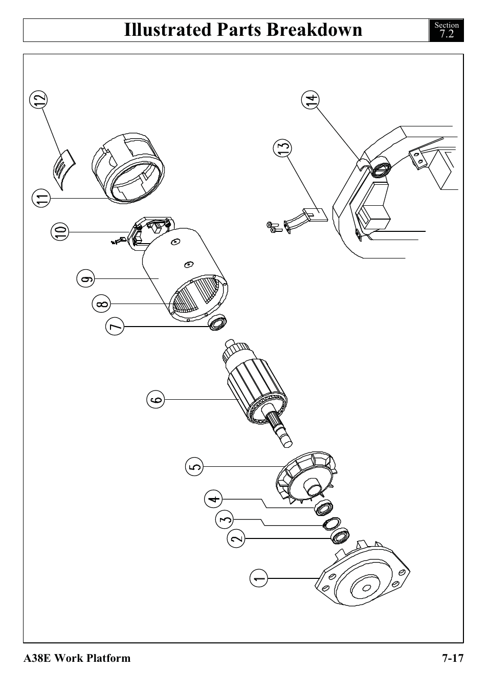 Illustrated parts breakdown | Snorkel A38E-sn004500+ User Manual | Page 95 / 132