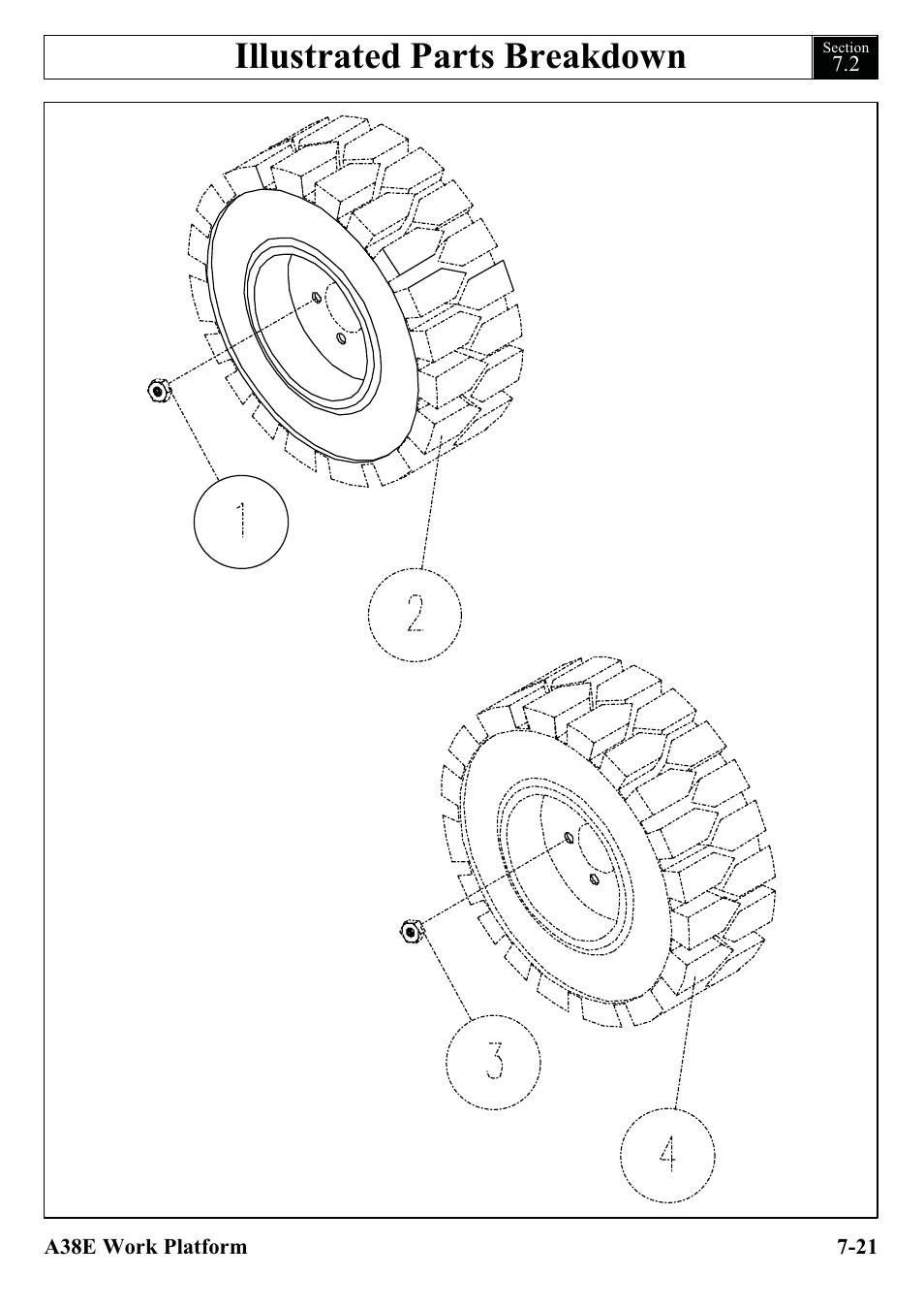 Illustrated parts breakdown | Snorkel A38E-sn004500+ User Manual | Page 99 / 132