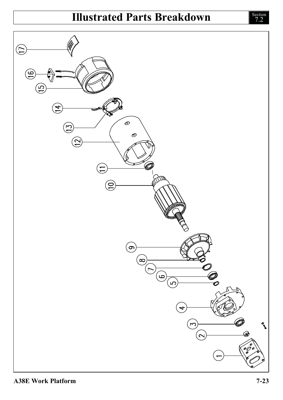 Illustrated parts breakdown | Snorkel A38E-sn006001+ User Manual | Page 101 / 136