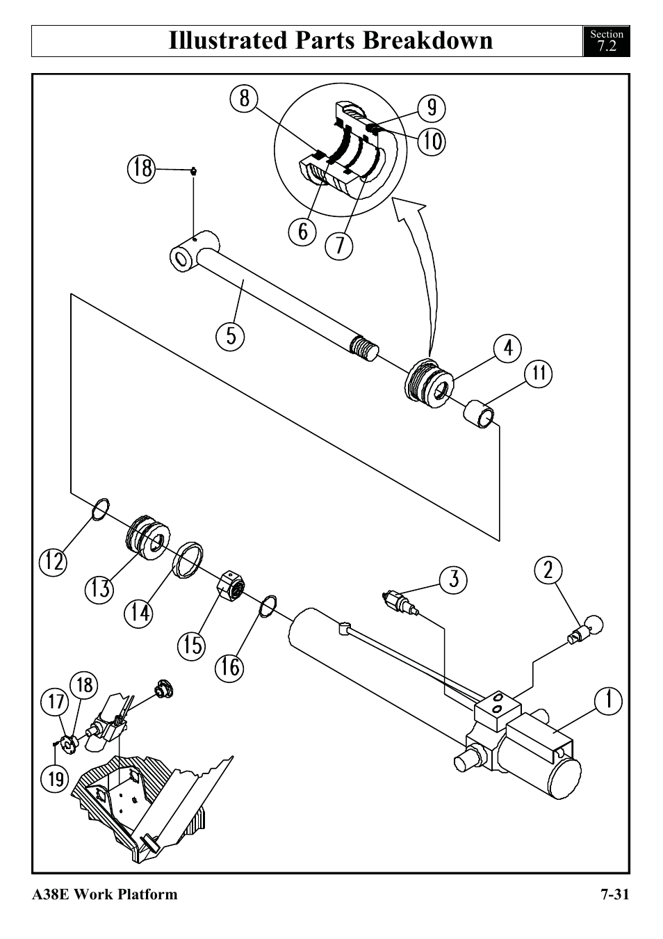 Illustrated parts breakdown | Snorkel A38E-sn006001+ User Manual | Page 109 / 136