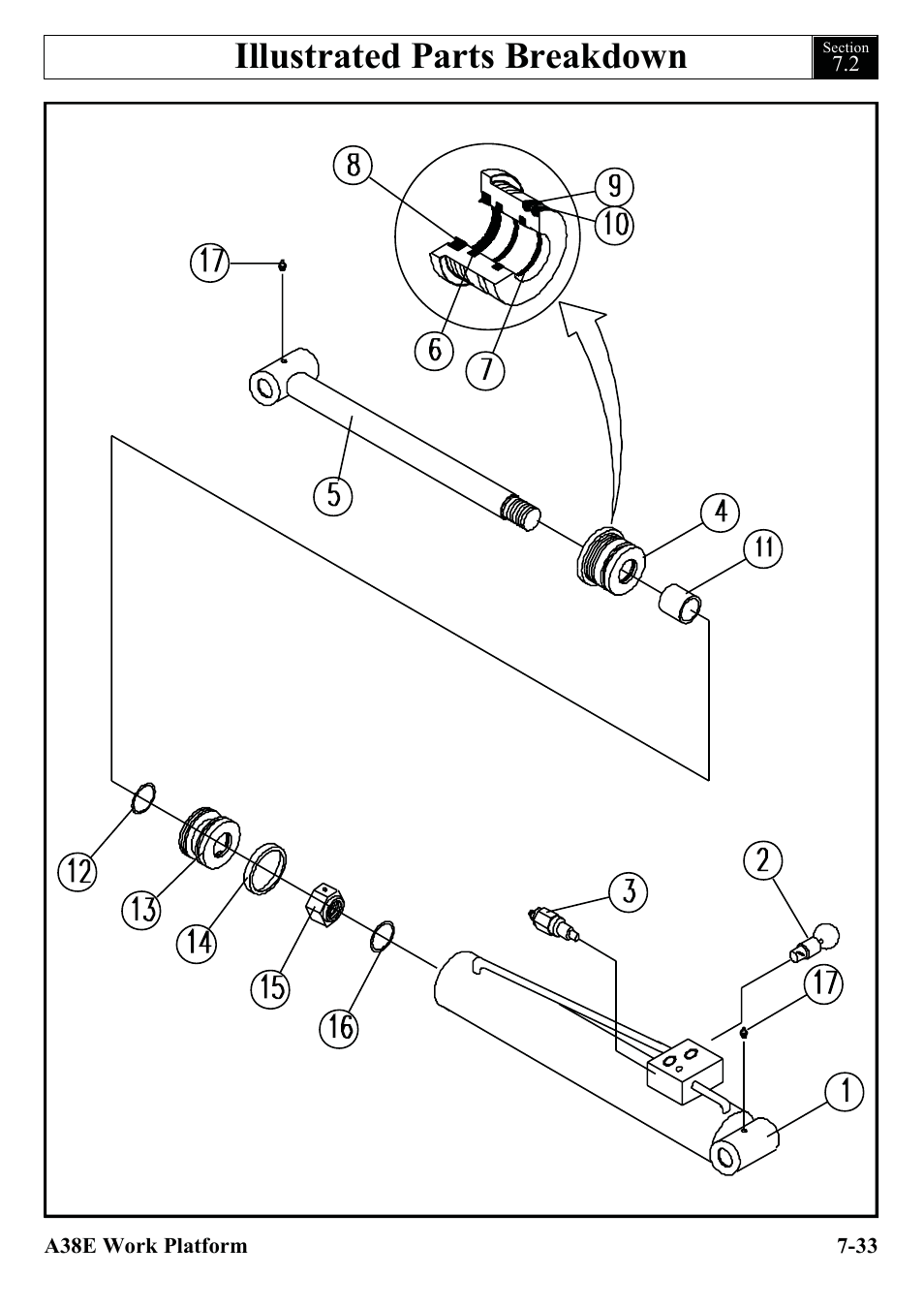 Illustrated parts breakdown | Snorkel A38E-sn006001+ User Manual | Page 111 / 136