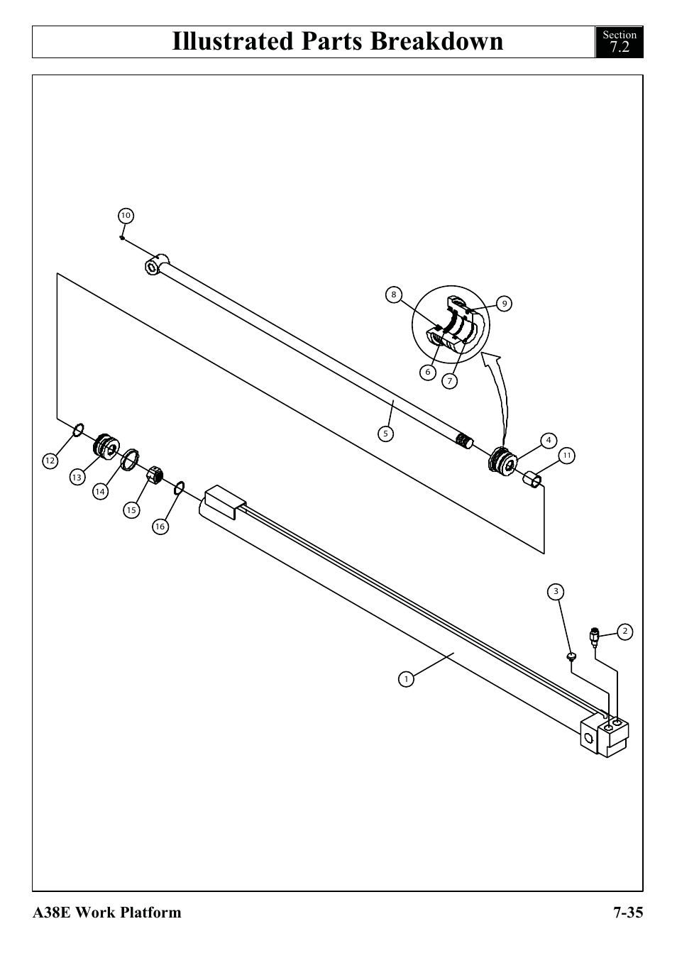 Illustrated parts breakdown | Snorkel A38E-sn006001+ User Manual | Page 113 / 136