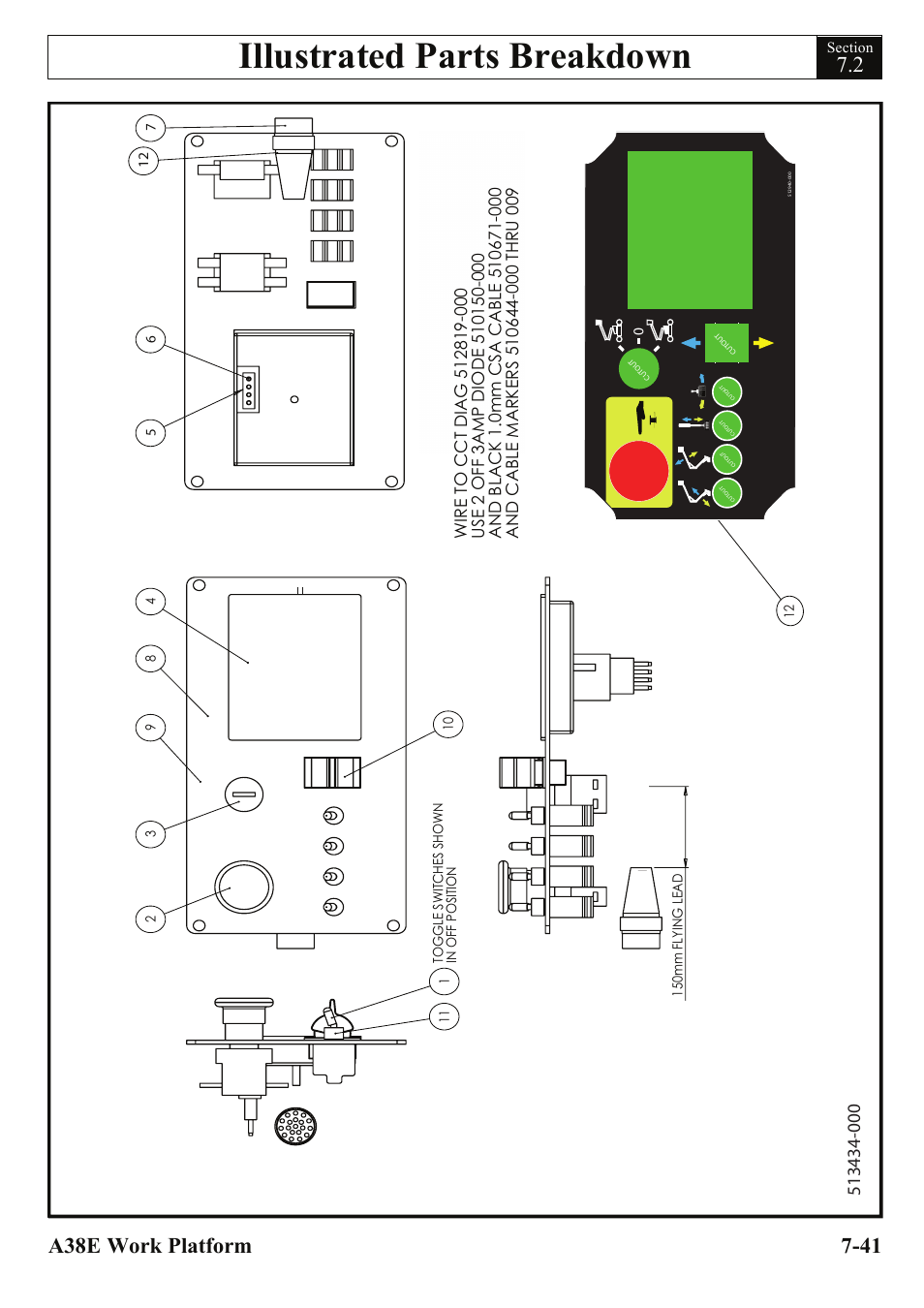 Illustrated parts breakdown | Snorkel A38E-sn006001+ User Manual | Page 119 / 136