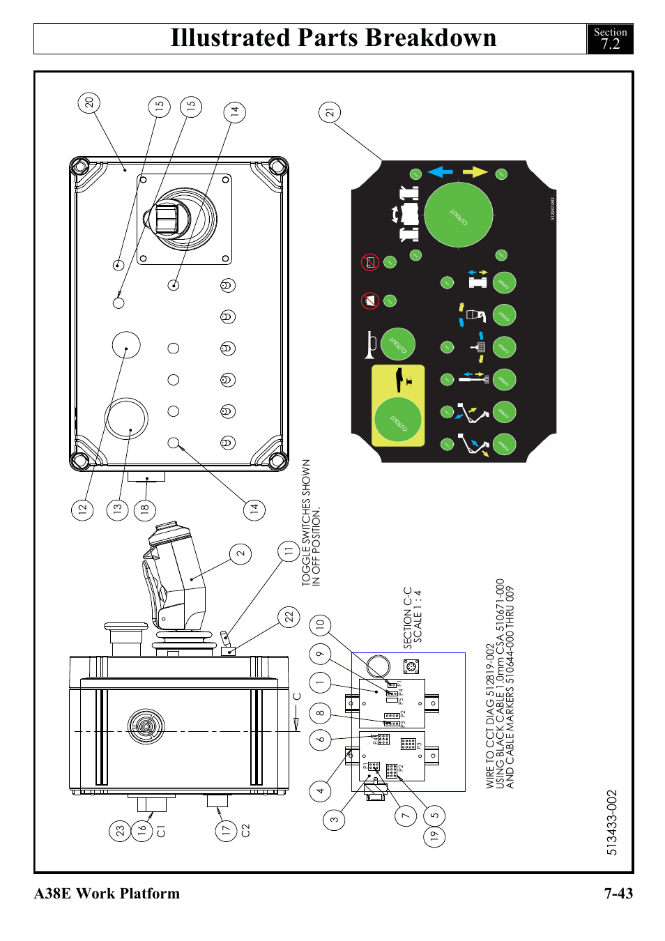 Illustrated parts breakdown | Snorkel A38E-sn006001+ User Manual | Page 121 / 136