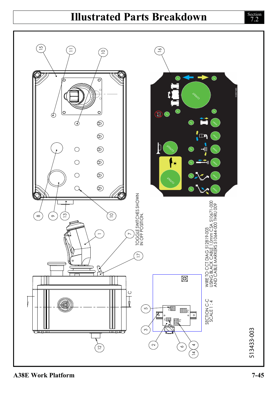 Illustrated parts breakdown | Snorkel A38E-sn006001+ User Manual | Page 123 / 136