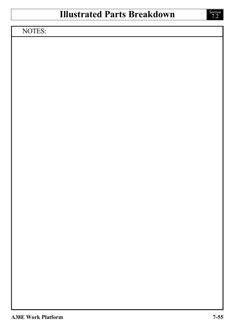 Illustrated parts breakdown | Snorkel A38E-sn006001+ User Manual | Page 133 / 136