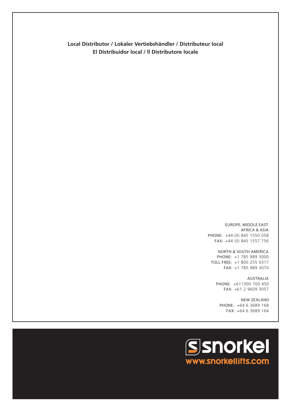 Snorkel A38E-sn006001+ User Manual | Page 136 / 136