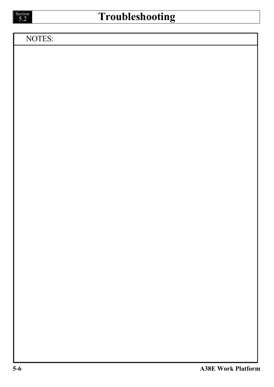 Troubleshooting | Snorkel A38E-sn006001+ User Manual | Page 68 / 136