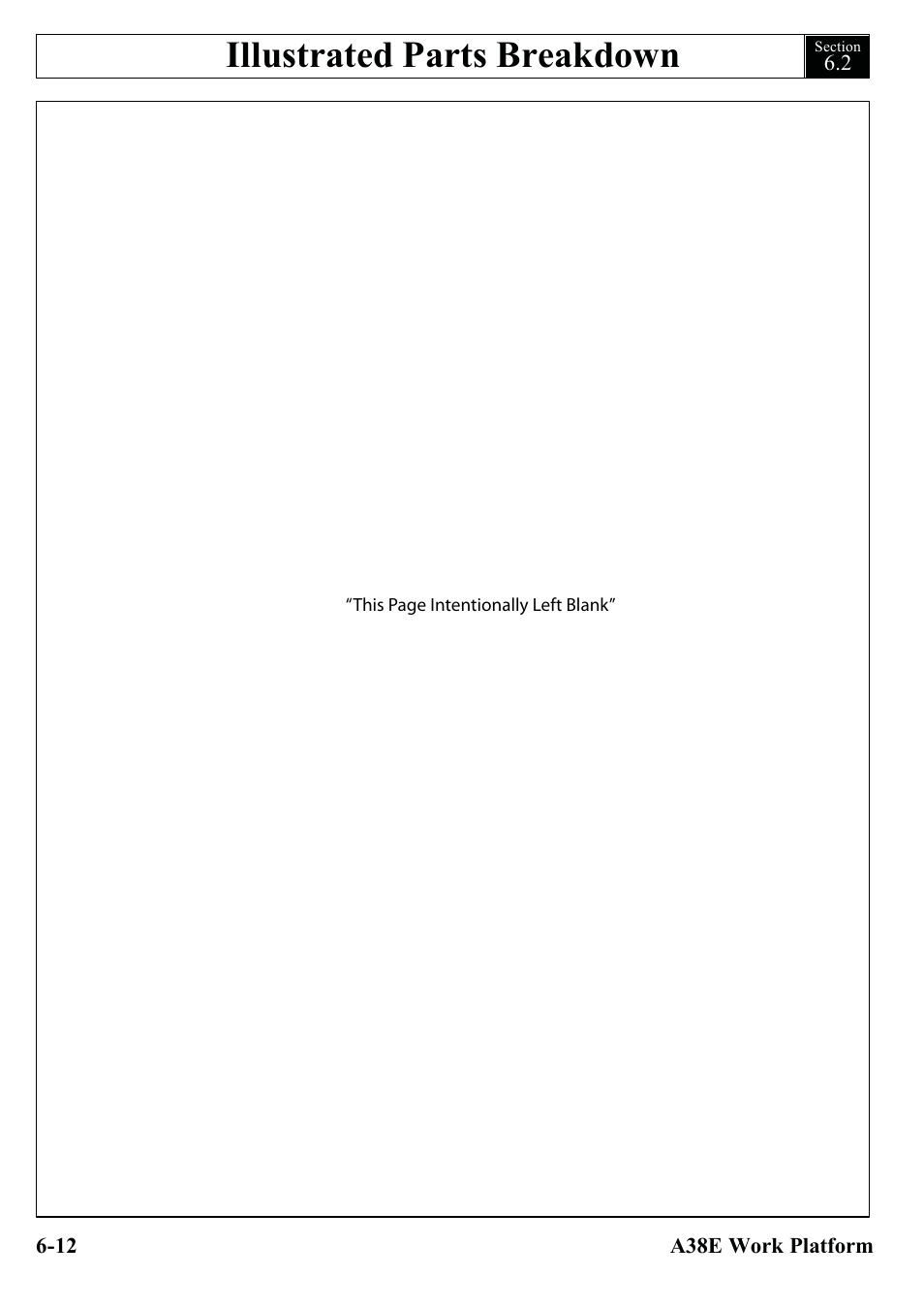 Illustrated parts breakdown | Snorkel A38E-sn006001+ User Manual | Page 78 / 136