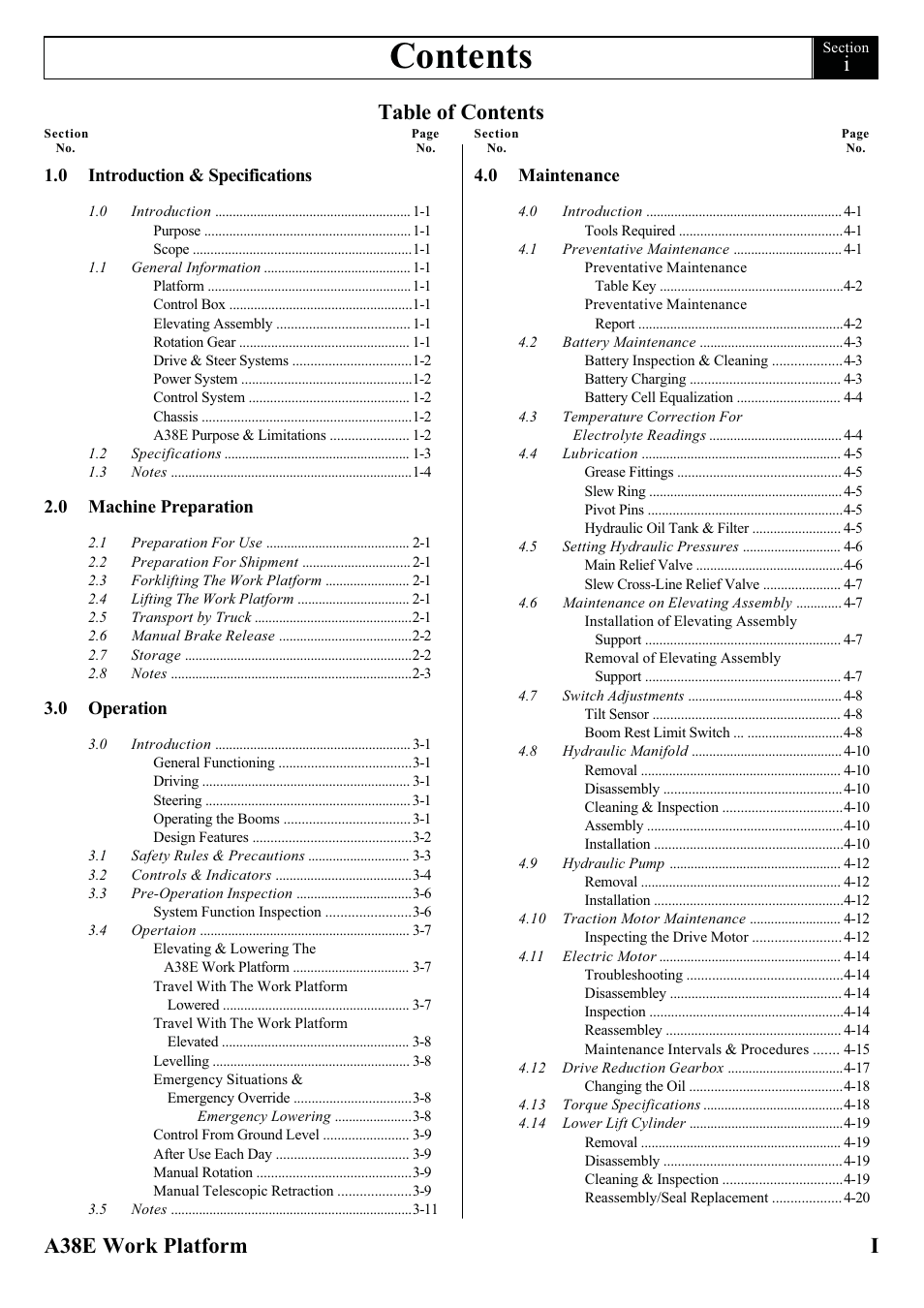 Snorkel A38E-sn006001+ User Manual | Page 9 / 136