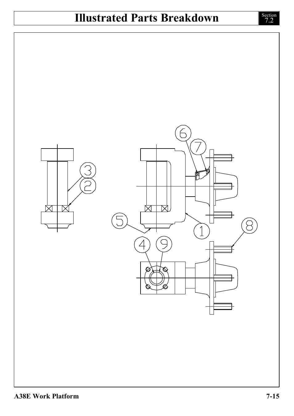 Illustrated parts breakdown | Snorkel A38E-sn006001+ User Manual | Page 93 / 136