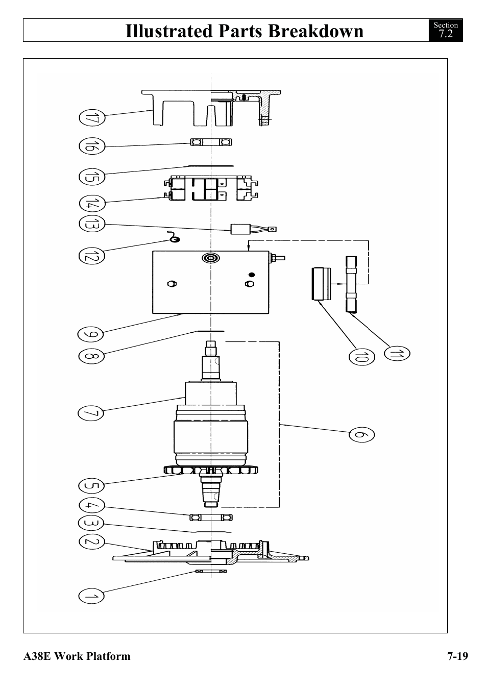 Illustrated parts breakdown | Snorkel A38E-sn006001+ User Manual | Page 97 / 136