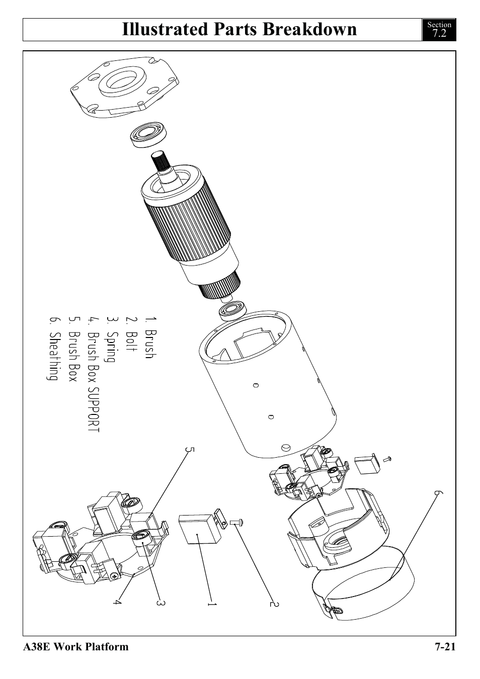 Illustrated parts breakdown | Snorkel A38E-sn006001+ User Manual | Page 99 / 136