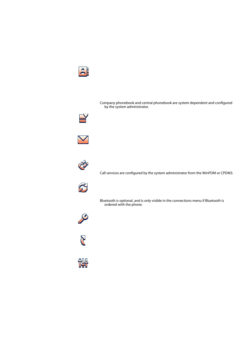 4 menu tabs | AASTRA DT690 User Manual | Page 24 / 140