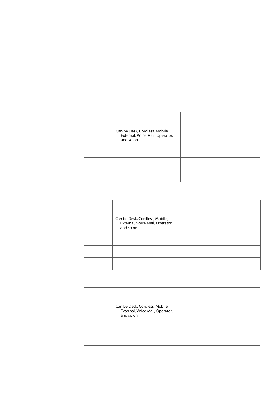 5 settings form for search profiles | AASTRA DT690 User Manual | Page 81 / 140
