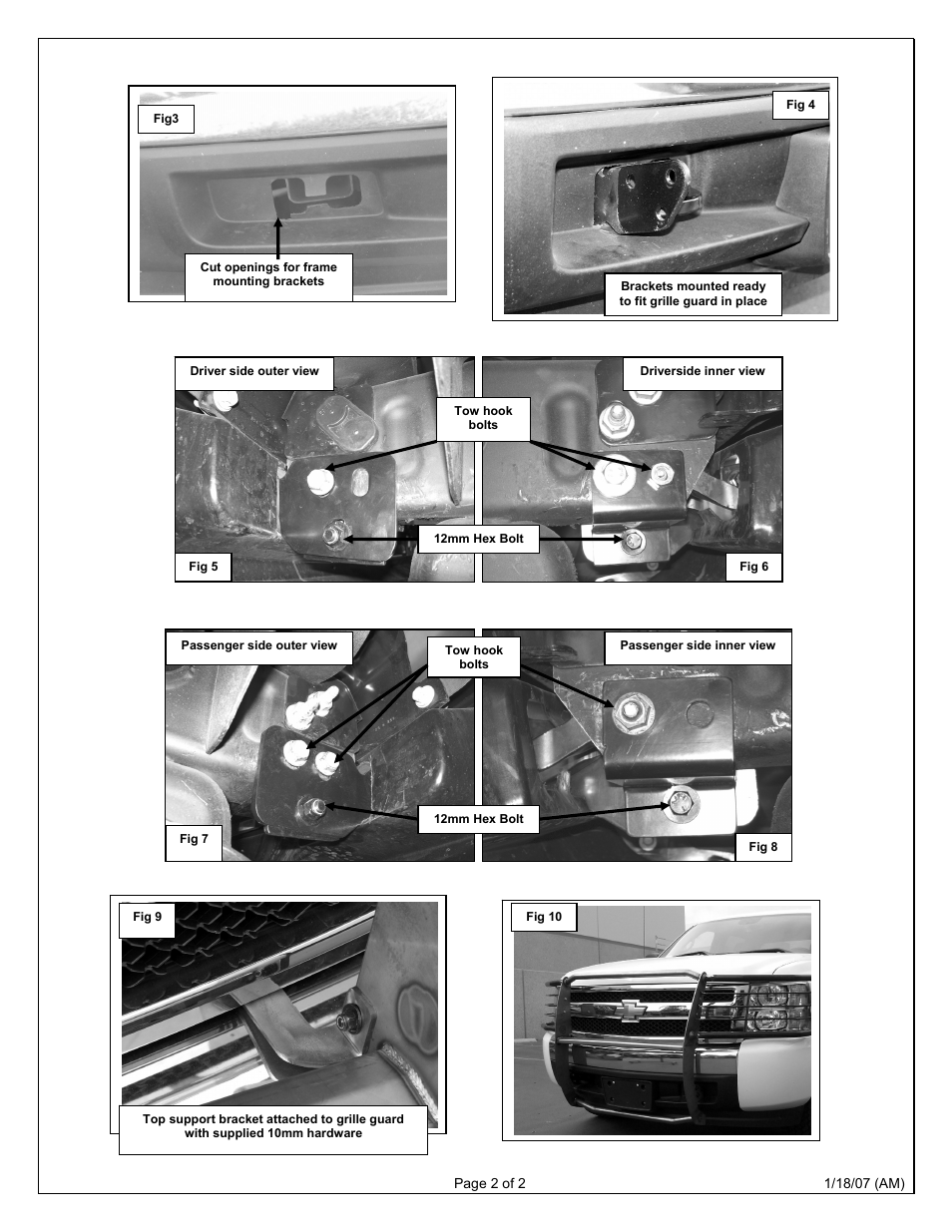 Aries Automotive 4068-2 User Manual | Page 2 / 2