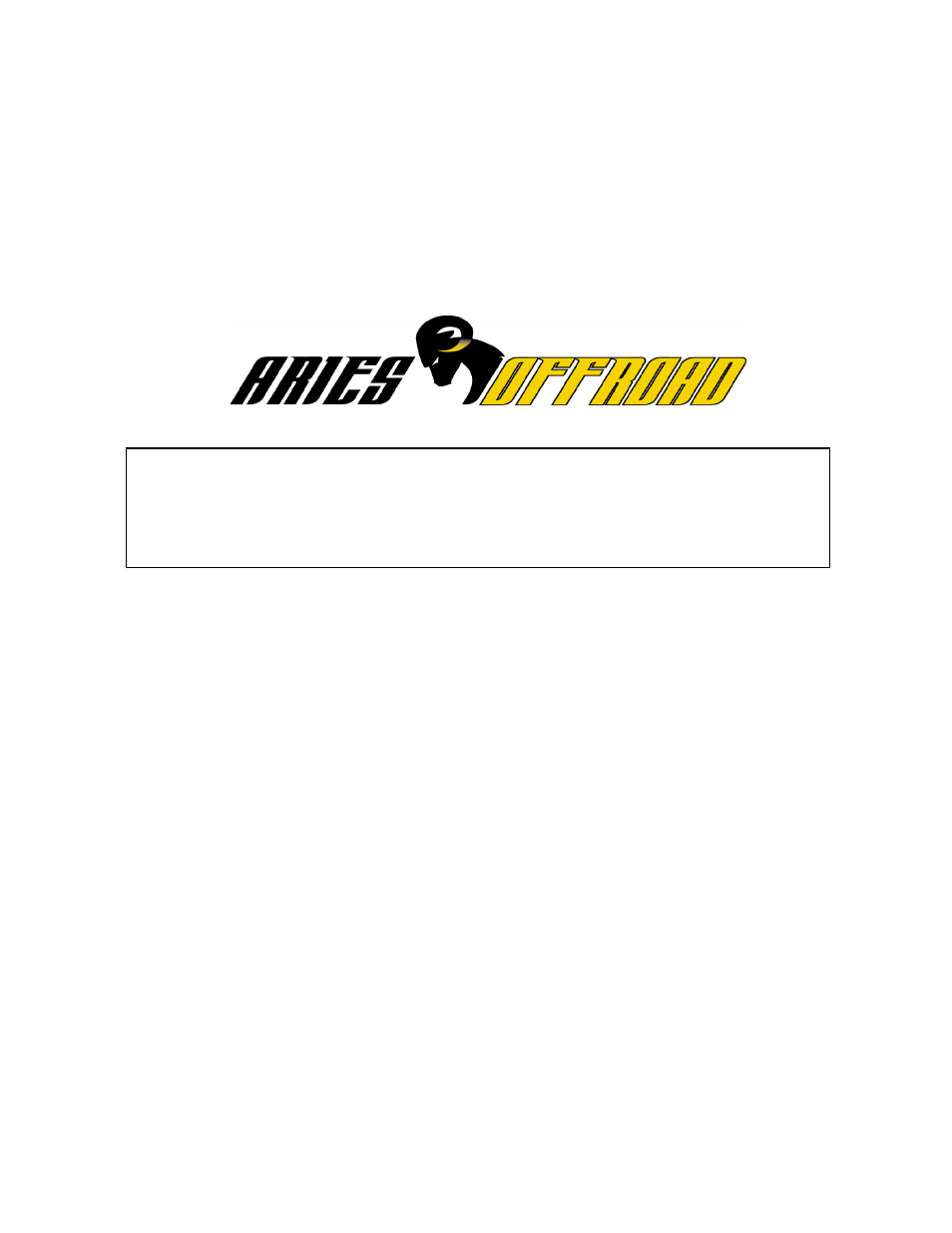Aries Automotive 4083-2 User Manual | 9 pages