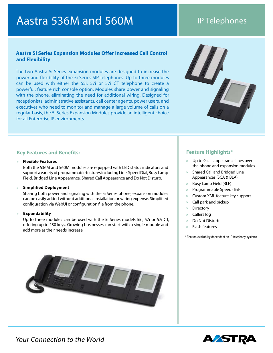 Aastra Telecom 560M User Manual | 2 pages