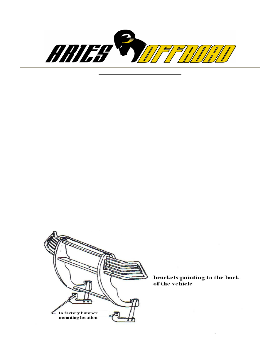 Aries Automotive 5041-2 User Manual | 1 page