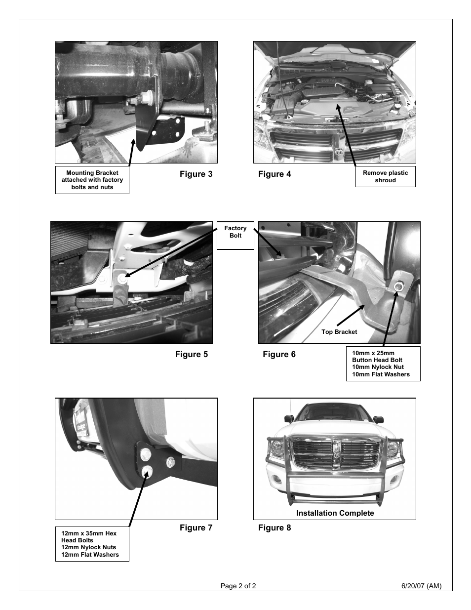 Aries Automotive 5053 User Manual | Page 2 / 2