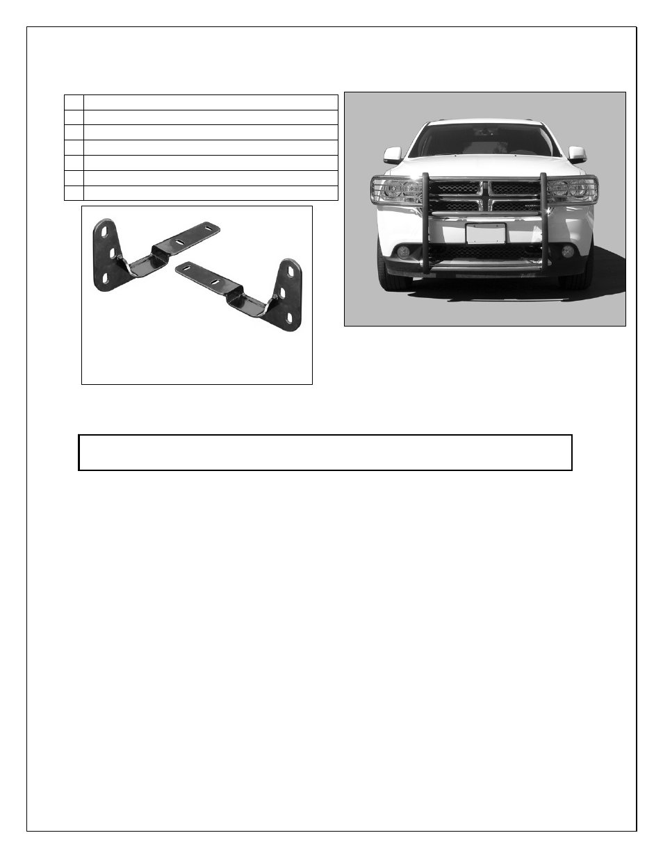 Aries Automotive 5057 User Manual | 3 pages