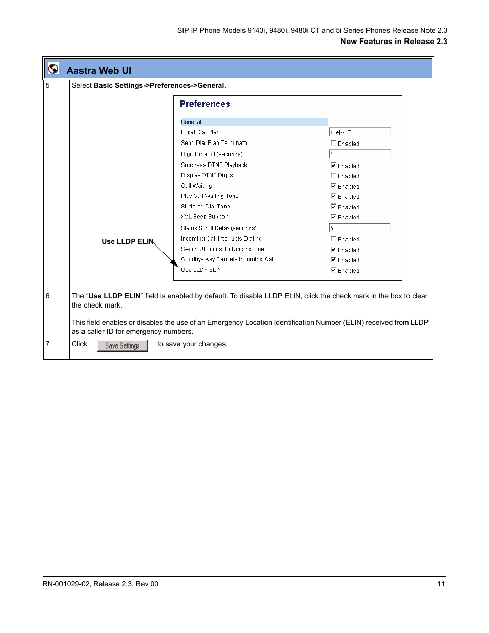 Aastra web ui | Aastra Telecom CT9143i User Manual | Page 15 / 72