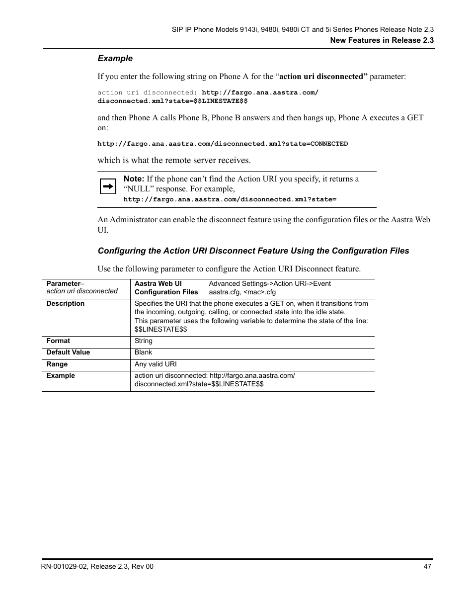 Example | Aastra Telecom CT9143i User Manual | Page 51 / 72