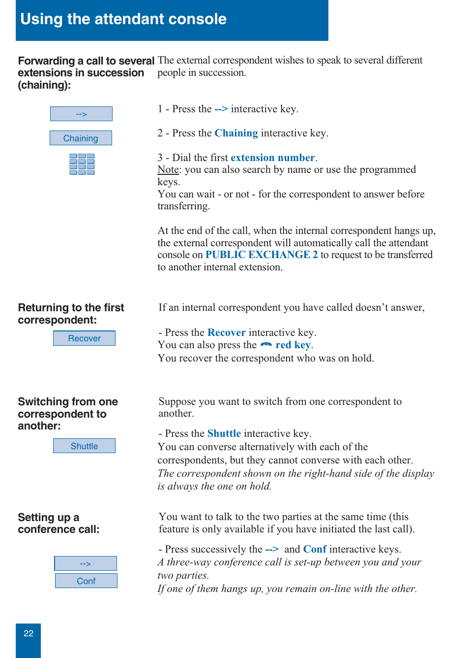 Using the attendant console | Aastra Telecom M760E User Manual | Page 28 / 60