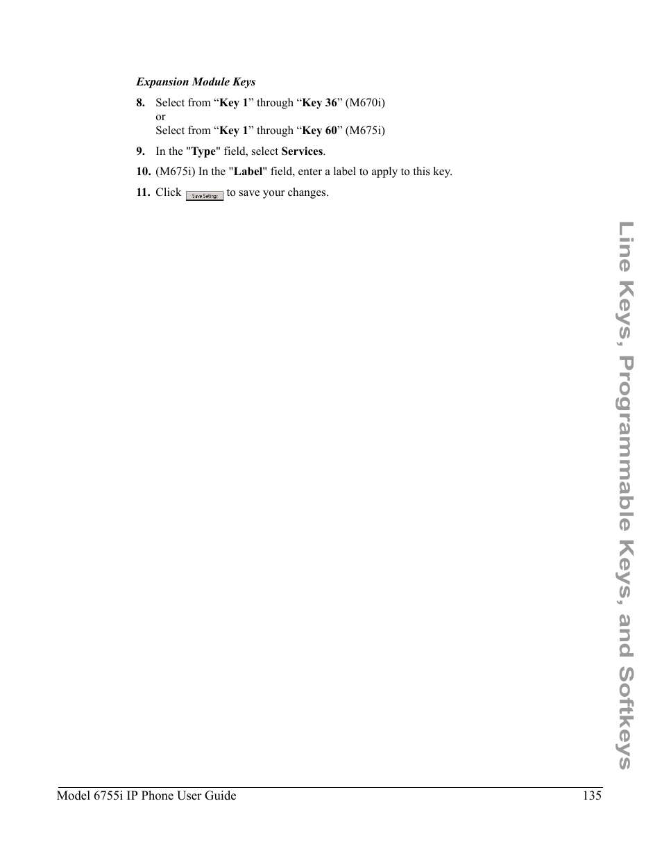Line keys, programmable keys, and softkeys | Aastra Telecom 6755i User Manual | Page 143 / 276