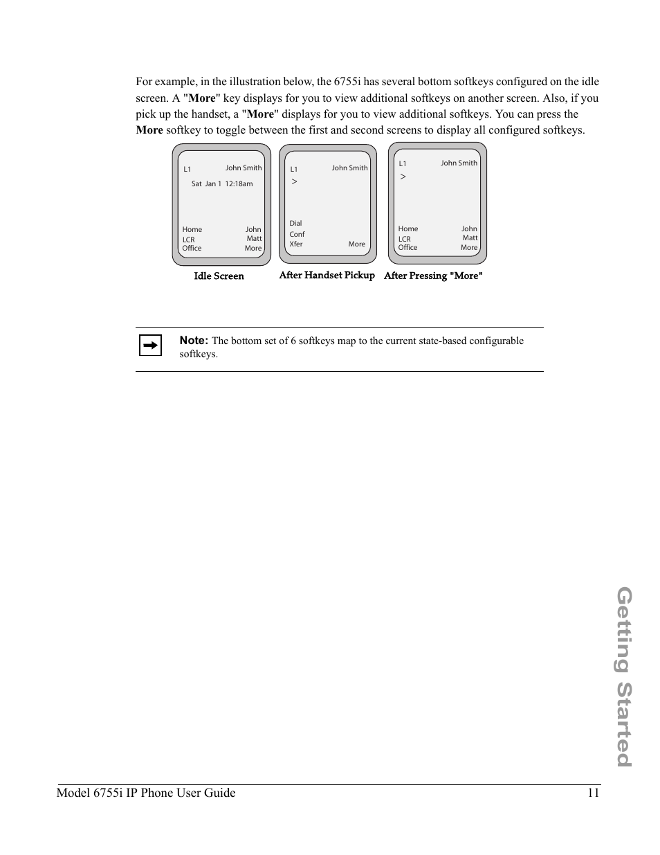 Getting started, Model 6755i ip phone user guide | Aastra Telecom 6755i User Manual | Page 19 / 276