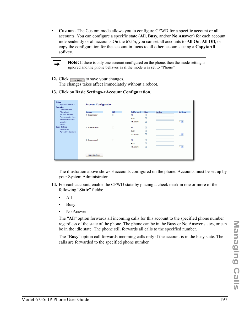 Managing calls | Aastra Telecom 6755i User Manual | Page 205 / 276
