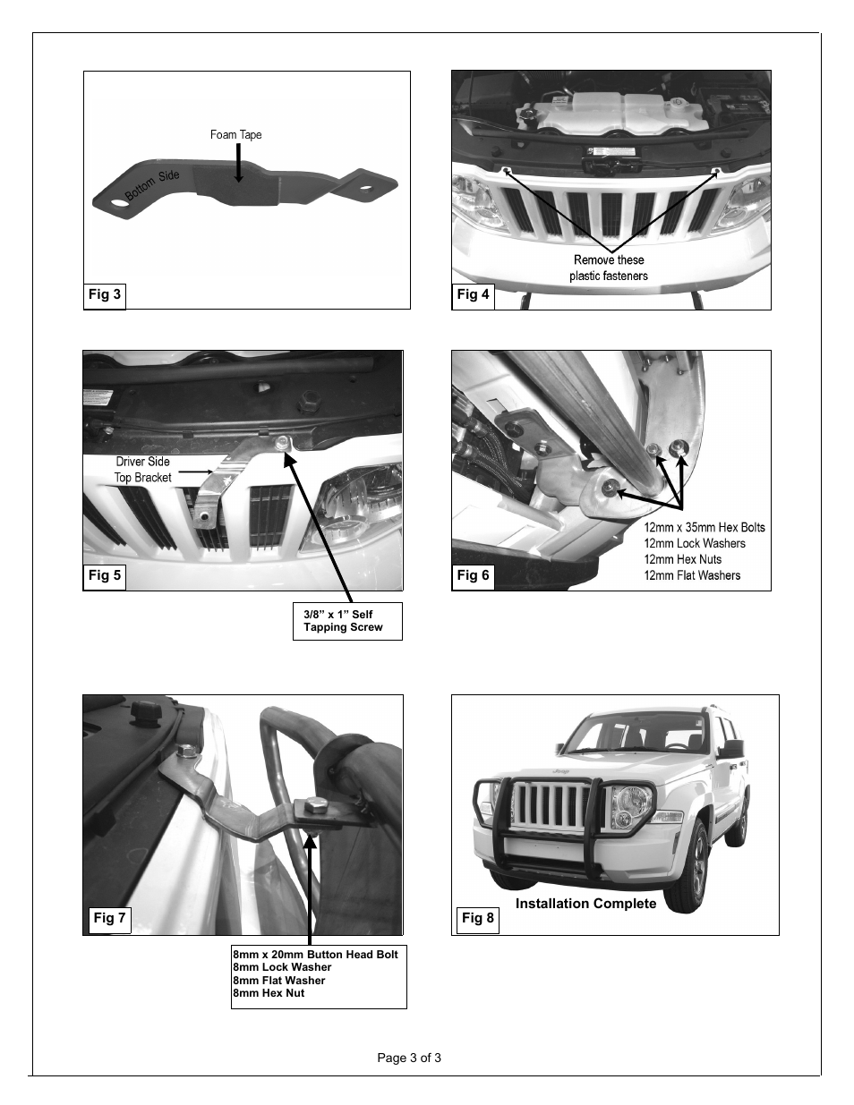 Aries Automotive 1051-2 User Manual | Page 3 / 3