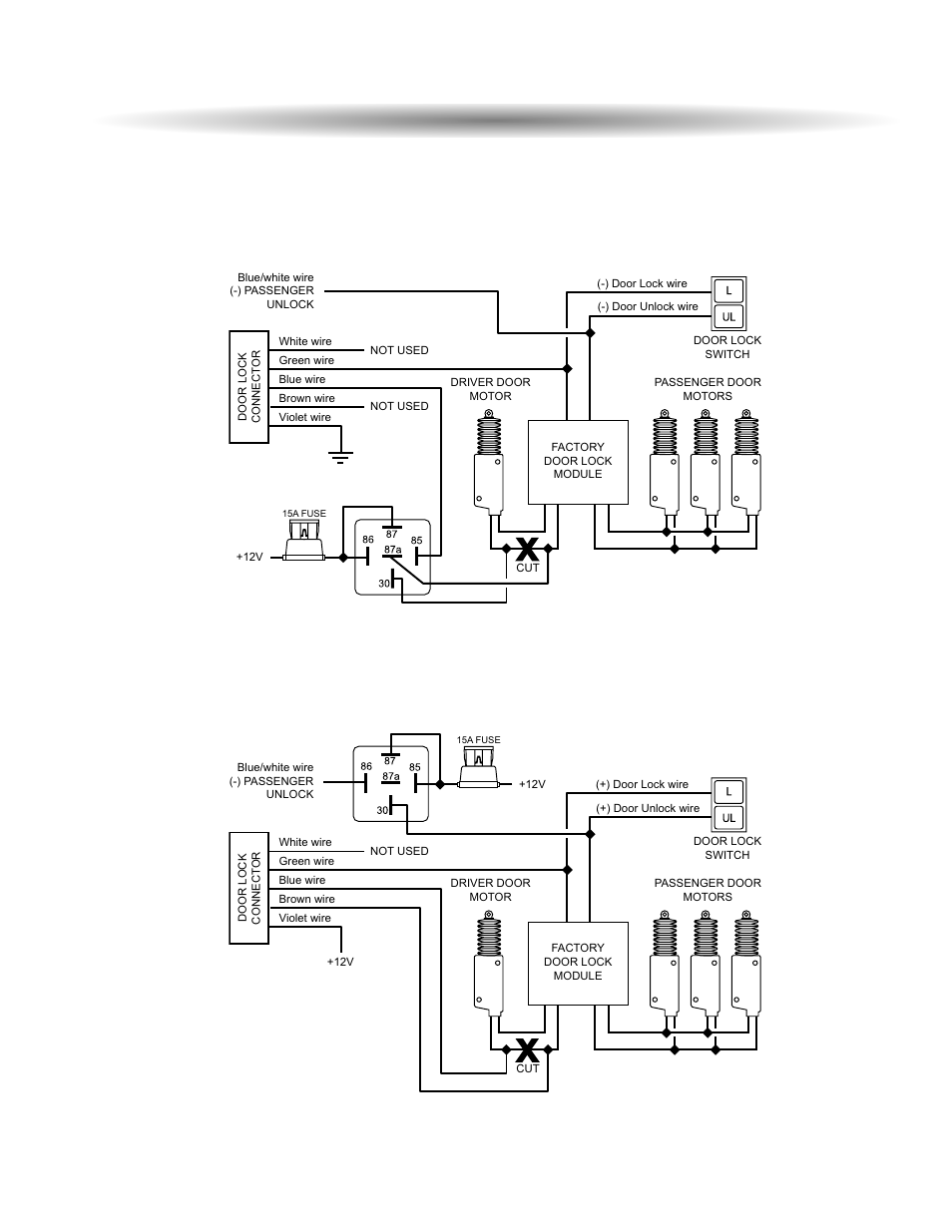 Two s stage d door llock d diagrams | Aastra Telecom 600 User Manual | Page 21 / 24