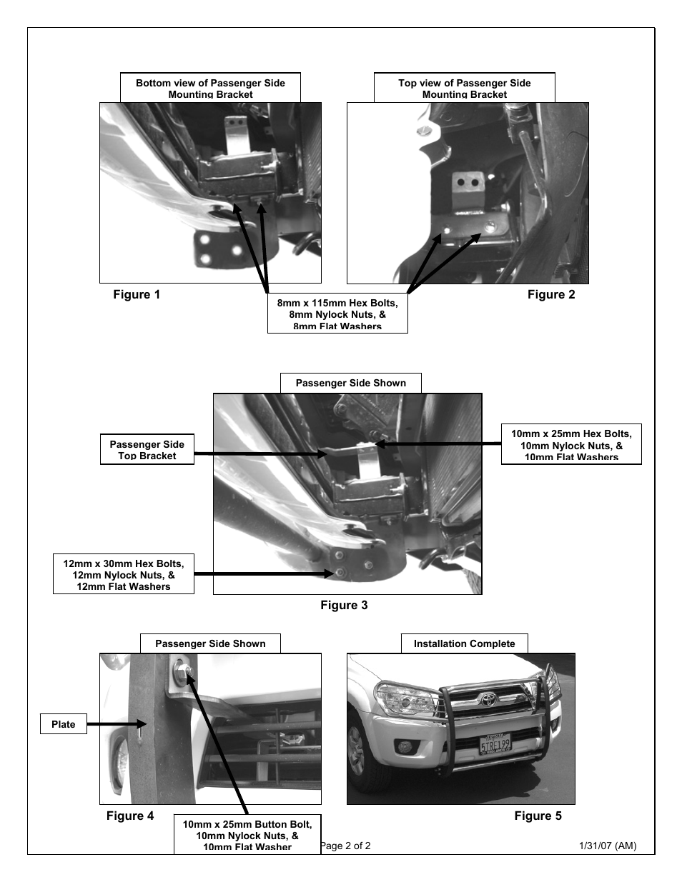 Aries Automotive 2058-2 User Manual | Page 2 / 2