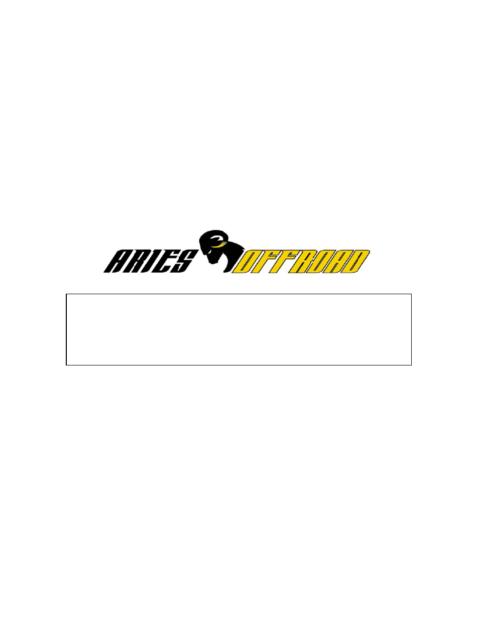 Aries Automotive 2067-2 User Manual | 9 pages