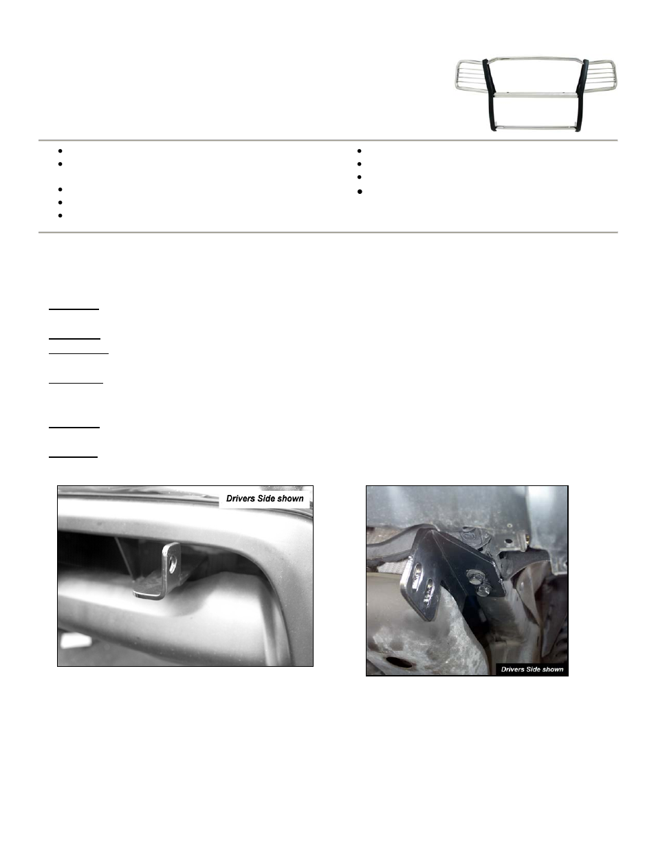 Aries Automotive 2049 User Manual | 1 page