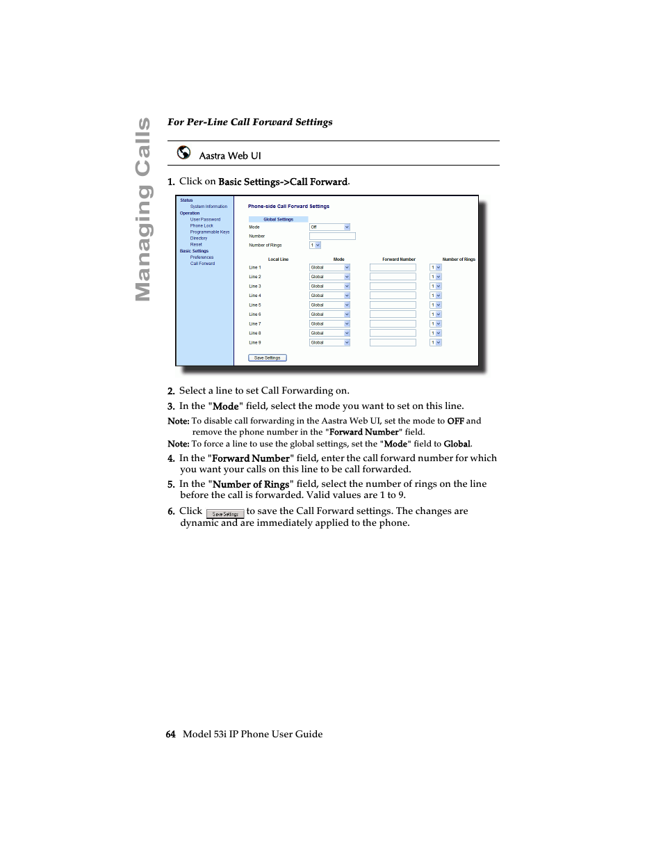 Managing calls | Aastra Telecom 53i IP Phone User Manual | Page 70 / 102