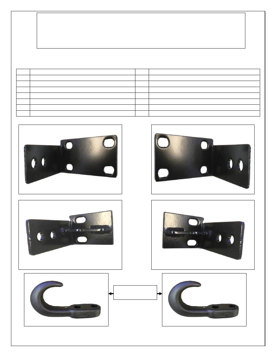 Aries Automotive 35-5TOW User Manual | 4 pages