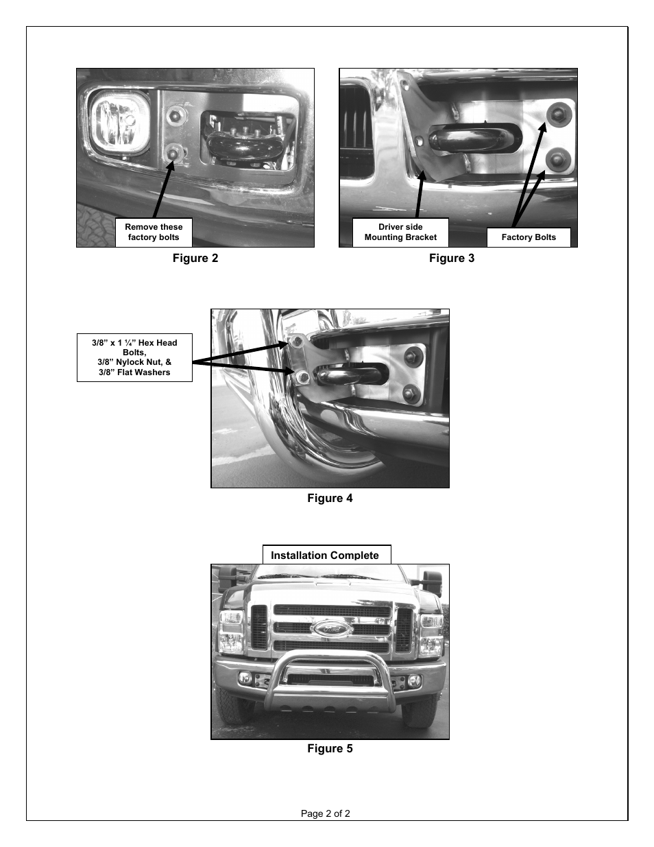 Aries Automotive B35-3006 User Manual | Page 2 / 2