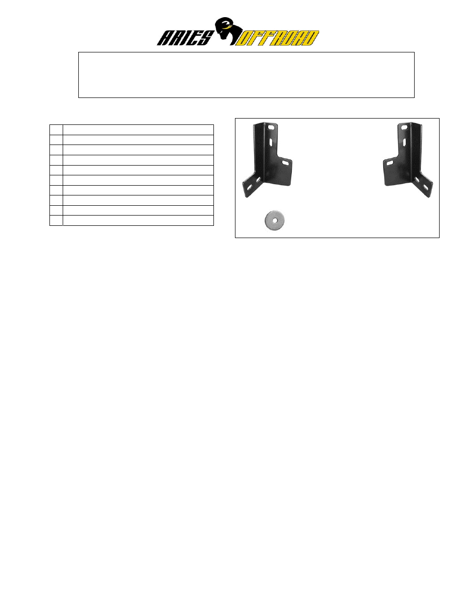 Aries Automotive B35-2002 User Manual | 3 pages