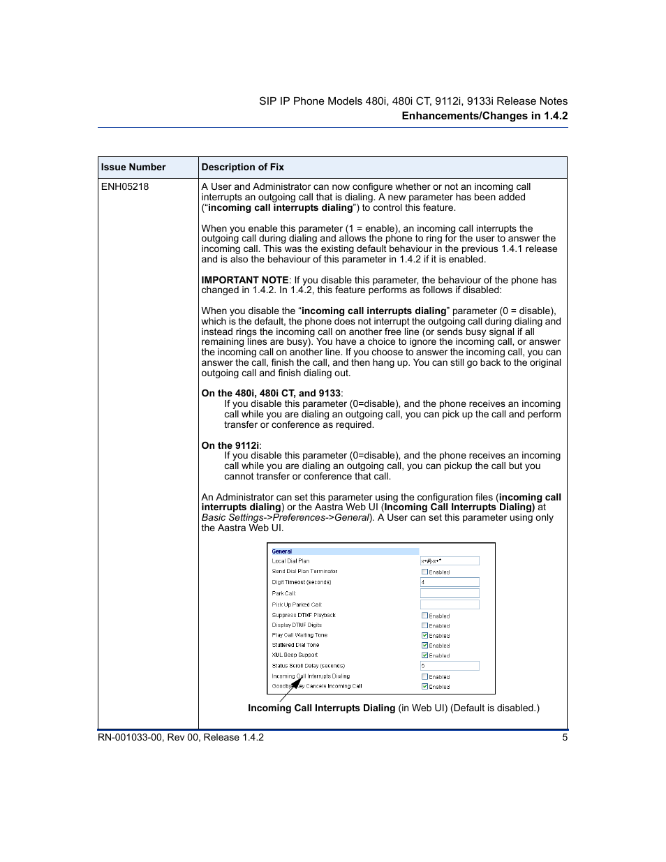 Aastra Telecom 480i CT (Release 1.4.2) User Manual | Page 9 / 18