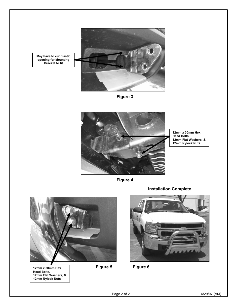 Aries Automotive 45-4006 User Manual | Page 2 / 2